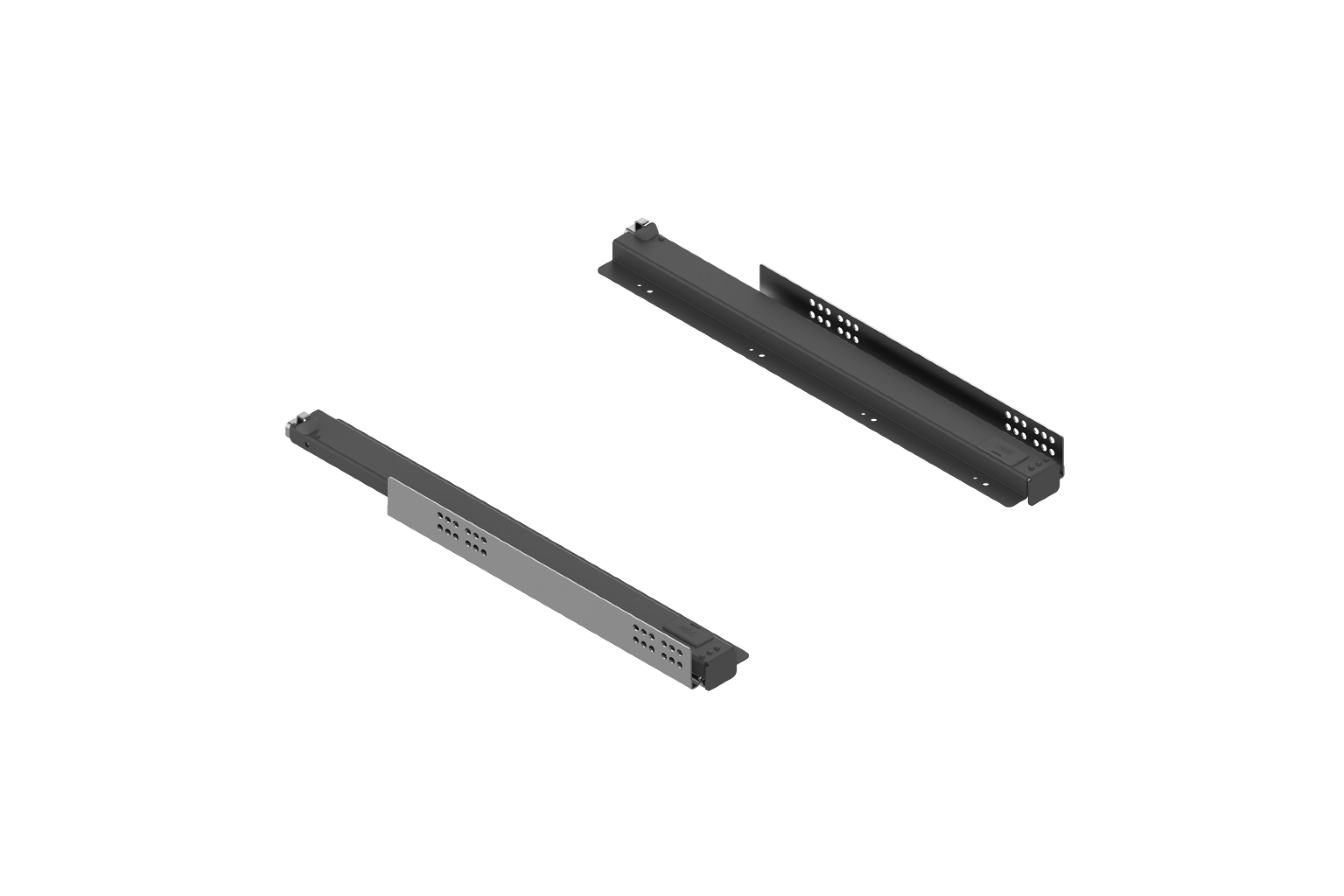 19 Inch Plank 1 HE Met Uittrekbare Rails - 48,3 Cm Server Rack Plank 2 HE Montage